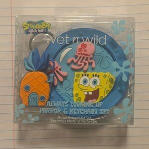 Wet n Wild SpongeBob Mirror & Keychain Set - Blue and Yellow